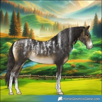 Horse Color:Powder White Buckskin 