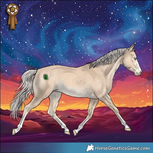 Horse Color:Cremello 