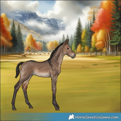 Horse Color:Brown Dun