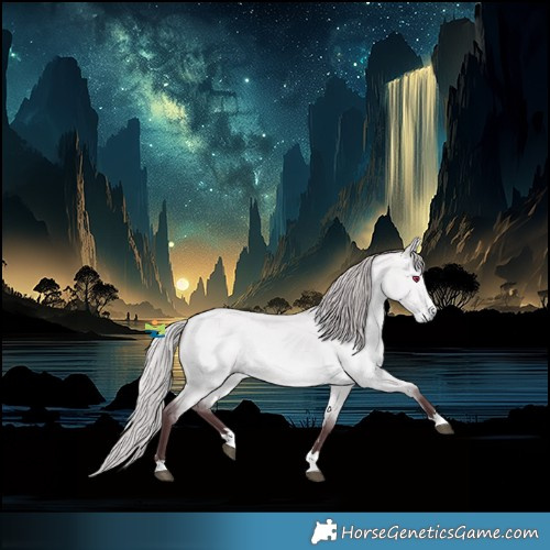 Horse Color:Chocolate Silver Bay Chinchilla Dun 
