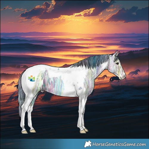 Horse Color:Painted Nacre Bay Ice Tobiano 