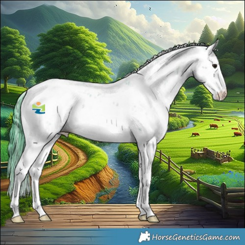 Horse Color:Watercolor Brown Dun Mushroom Sabino Brindle 