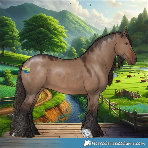 Horse Color:Liver Red Dun 