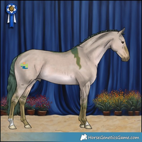 Horse Color:Watercolor Liver Red Dun 
