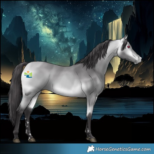 Horse Color:Platinum Buckskin Chinchilla 