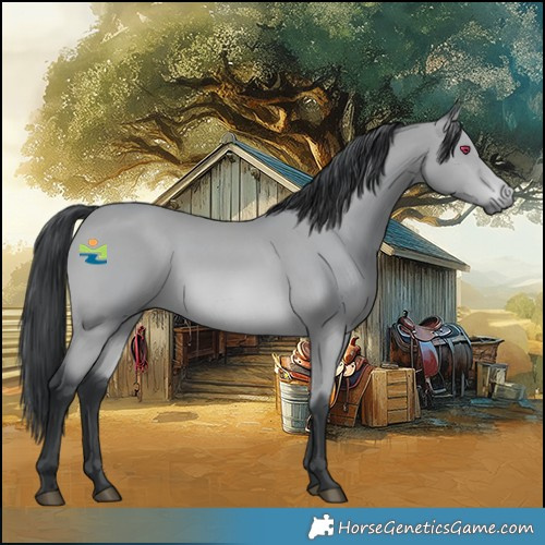 Horse Color:Platinum Bay Chinchilla