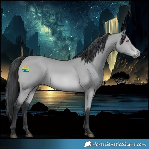 Horse Color:Platinum Bay Chinchilla 