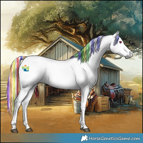 Horse Color:Platinum Painted Palomino Chinchilla 