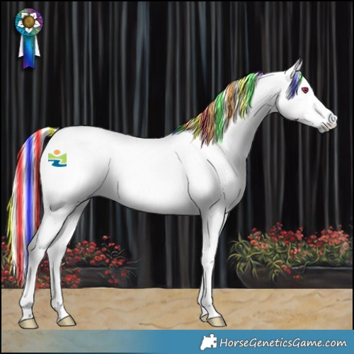Horse Color:Platinum Painted Palomino Chinchilla 