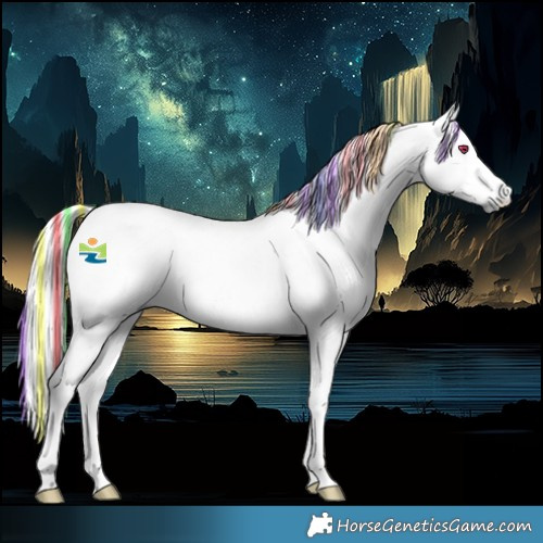 Horse Color:Platinum Painted Palomino Chinchilla 
