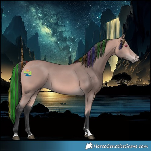 Horse Color:Platinum Painted Bay 