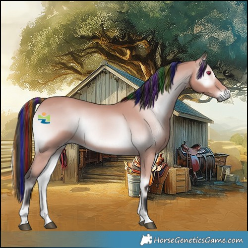Horse Color:Platinum Painted Bay Onyx 