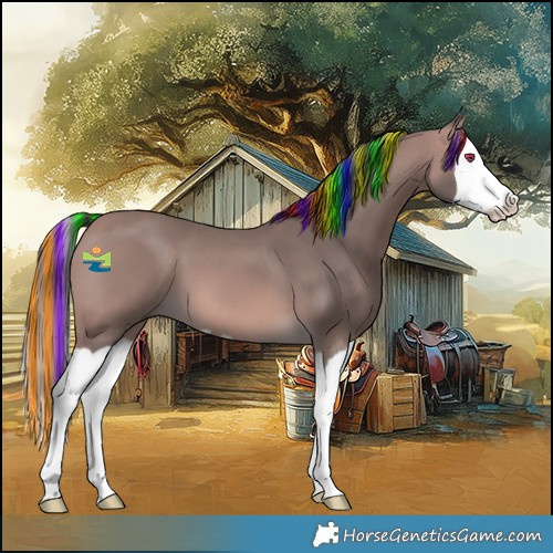 Horse Color:Platinum Painted Bay Splash 