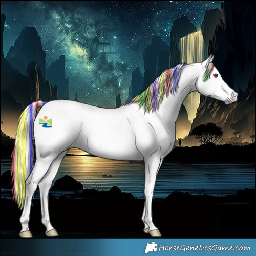 Horse Color:Platinum Painted Palomino Chinchilla 