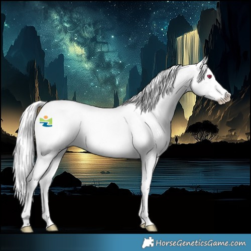 Horse Color:Palomino Chinchilla Splash