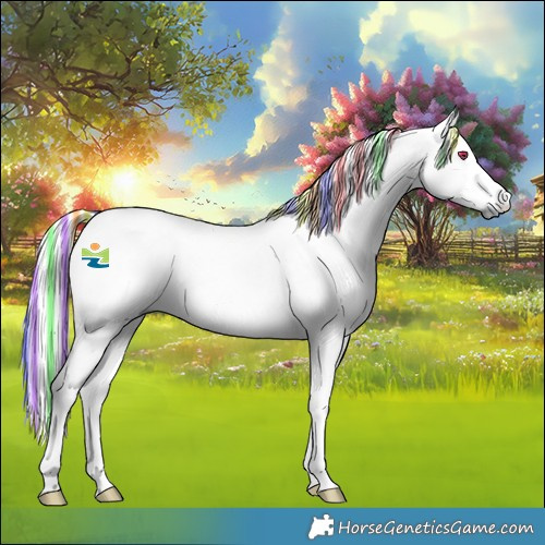 Horse Color:Platinum Painted Palomino Chinchilla Onyx 