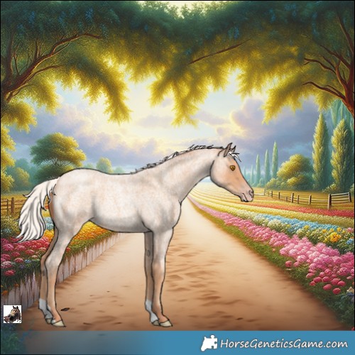 Horse Color:Silver Classic Champagne Roan 