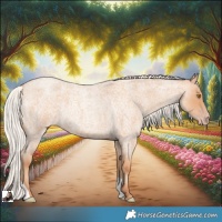 Horse Color:Silver Classic Champagne Roan