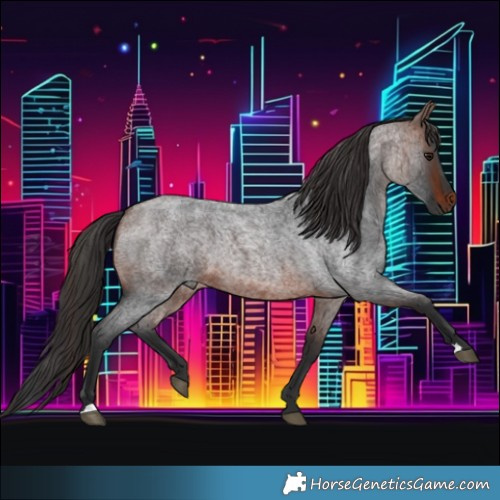 Horse Color:Brown Roan 