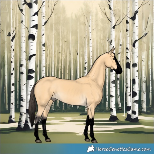 Horse Color:Void Buckskin Splash 