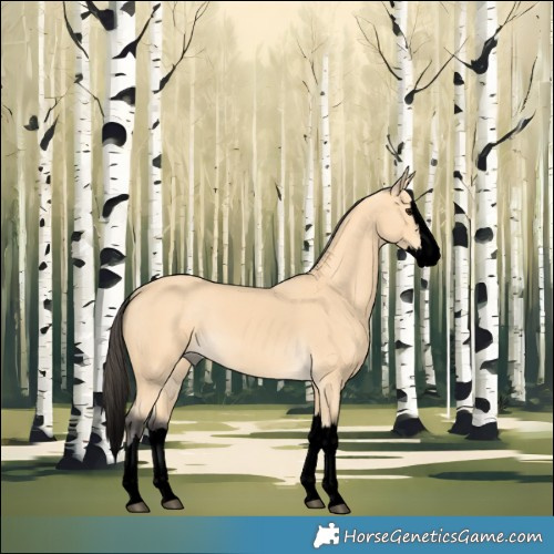 Horse Color:Void Buckskin Splash 
