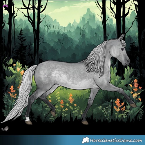Horse Color:Silver Grullo Chinchilla 