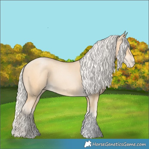 Horse Color:Silver Buckskin Pearl Tobiano 