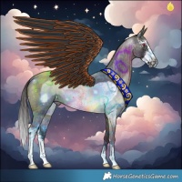 Horse Color:Buckskin Roan Mushroom Sabino Frame 