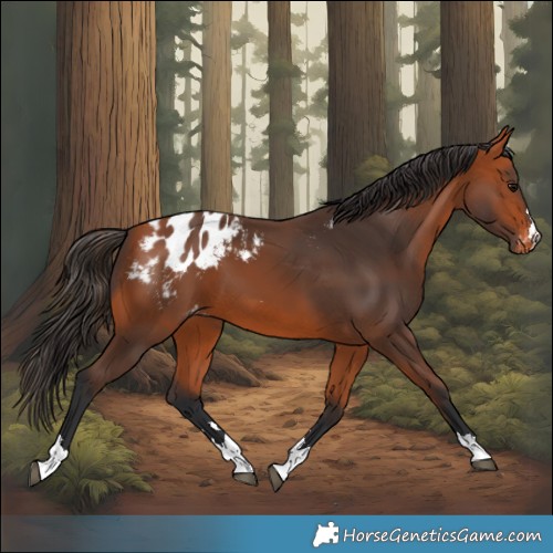 Horse Color:Bay Appaloosa 