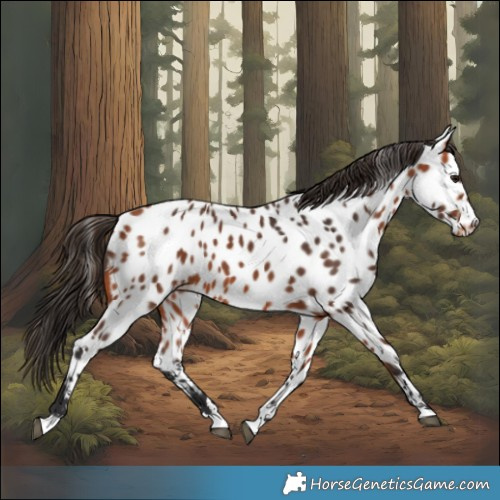 Horse Color:Bay Near Leopard 