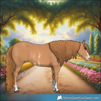 Horse Color:Chestnut Sabino