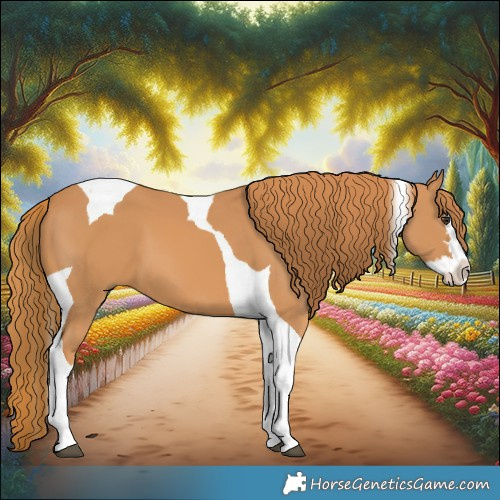 Horse Color:Chestnut Splash Tobiano 