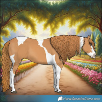 Horse Color:Chestnut Splash Tobiano