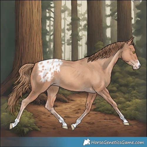 Horse Color:Gold Champagne Appaloosa 