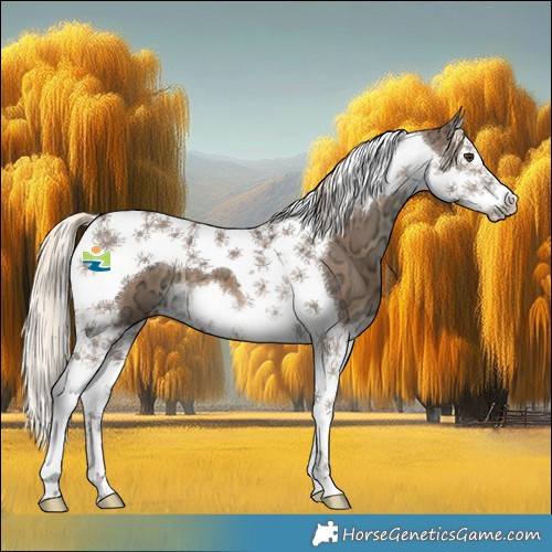 Horse Color:Chocolate Palomino Ice Splash Tobiano 