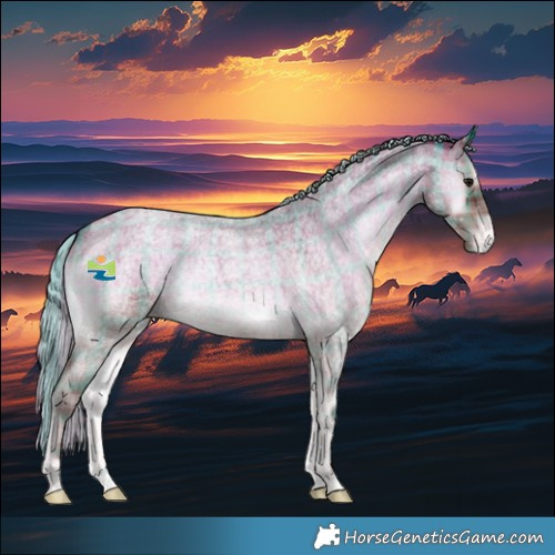 Horse Color:Plaid  Silver Brown Roan Onyx Varnish 