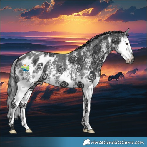 Horse Color:Black Sabino Splash Appaloosa