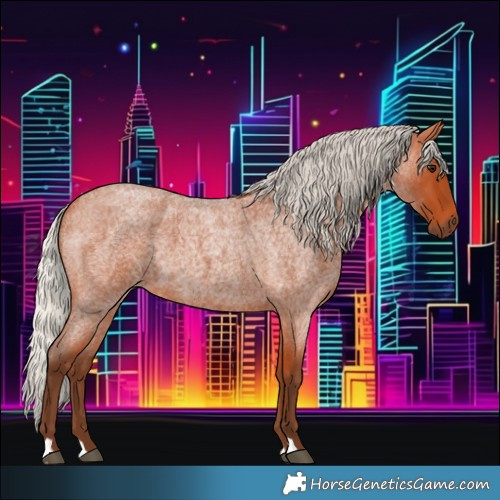 Horse Color:Silver Bay Roan 