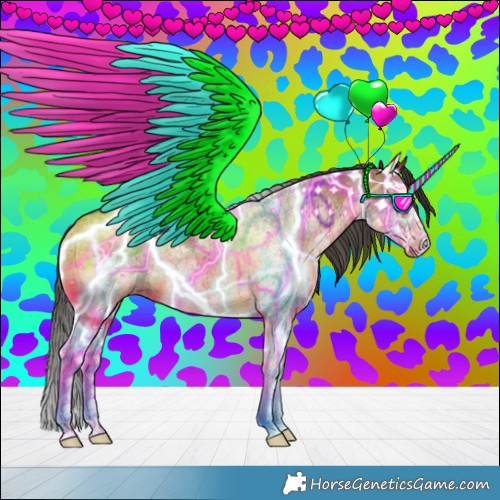Horse Color:White Spotted Bay Splash 