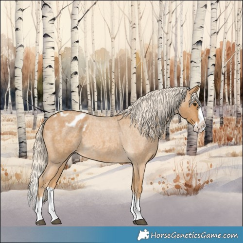 Horse Color:Palomino Roan Splash Appaloosa 