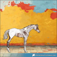 Horse Color:Silver Brown Ice Snowcap