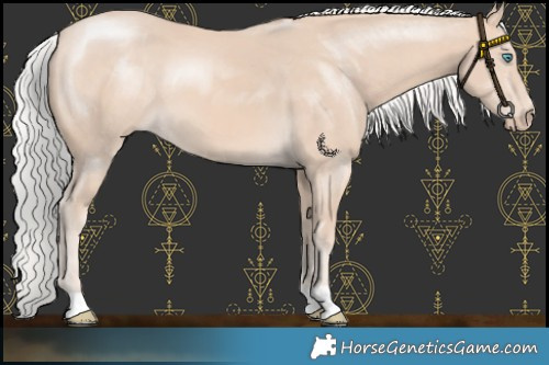 Horse Color:Silver Perlino