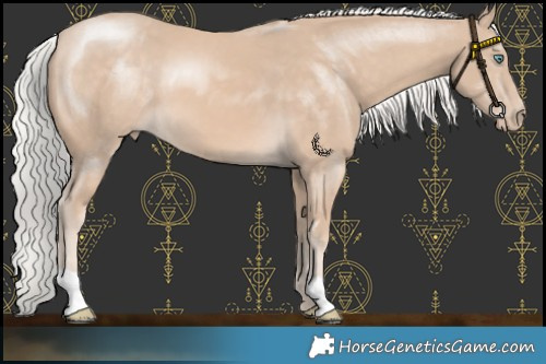 Horse Color:Silver Perlino 