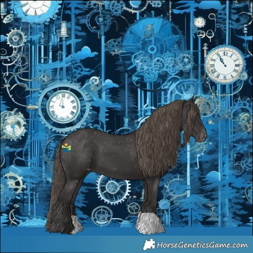Horse Color:Smoky Black Varnish 