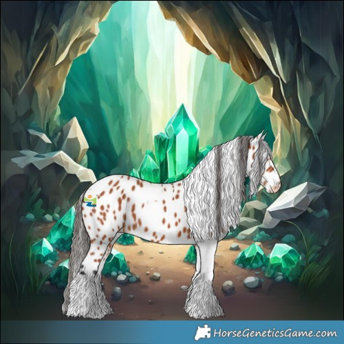 Horse Color:Bay Tobiano Leopard 