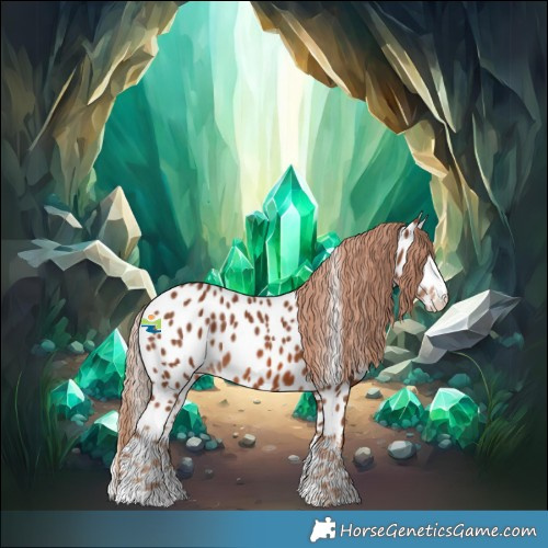 Horse Color:Chestnut Sabino Leopard 