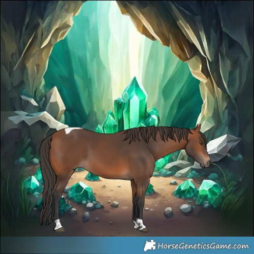 Horse Color:Bay Tobiano 