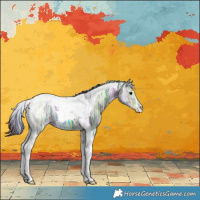 Horse Color:Nacre Black Ice Tobiano Varnish
