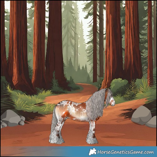 Horse Color:White Spotted Silver Brown Ice Onyx 