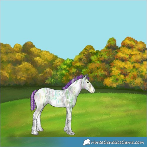 Horse Color:Painted White Spotted Silver Blue Onyx Ice 